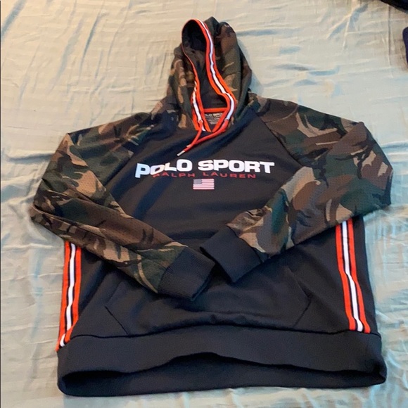 polo sport camo hoodie